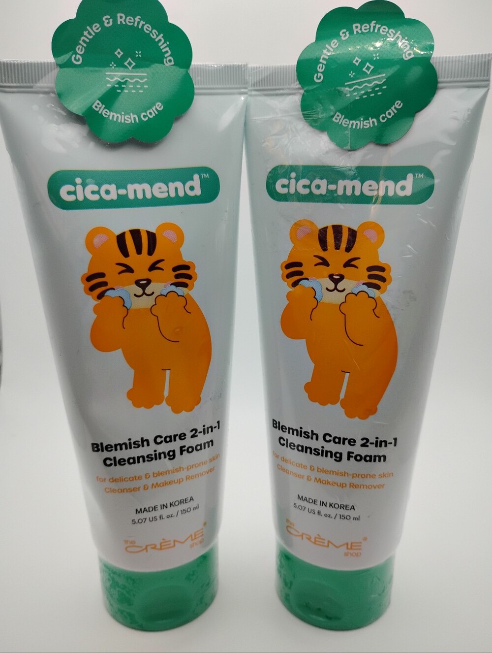 2-Crème Shop Cica-Mend Blemish Care 2-in-1 Cleansing Foam